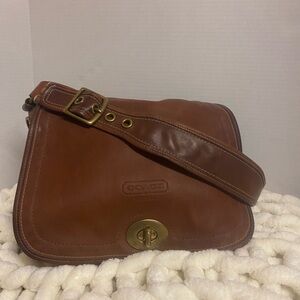 Coach Brown Leather Shoulder Bag